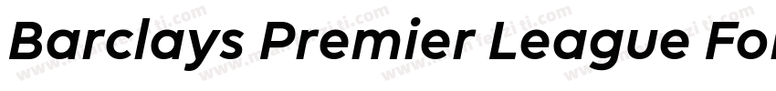 Barclays Premier League Font字体转换